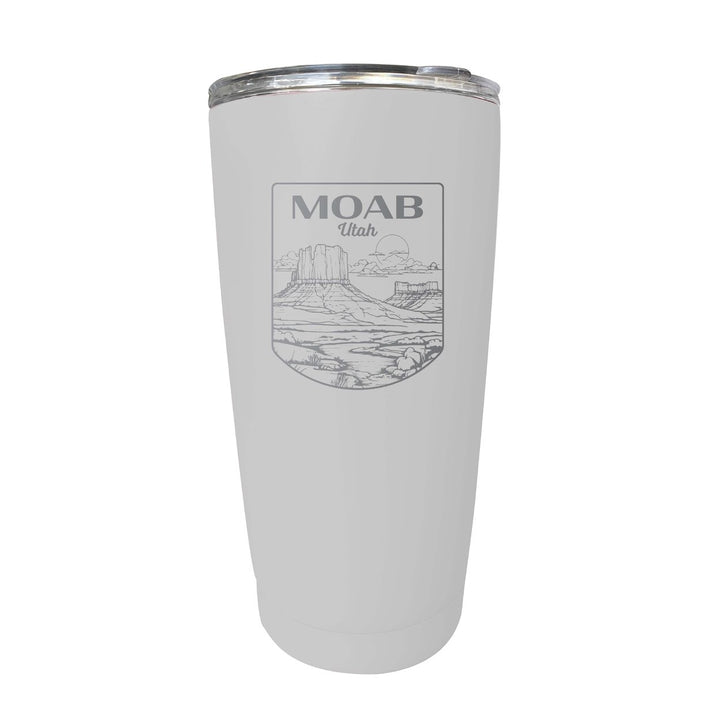 Moab Utah Souvenir 16 oz Engraved Stainless Steel Insulated Tumbler Image 1