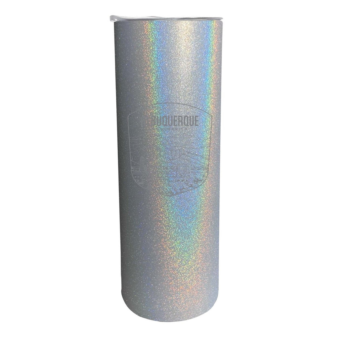 Albuquerque Mexico Souvenir 20 oz Engraved Insulated Stainless Steel Skinny Tumbler Image 1