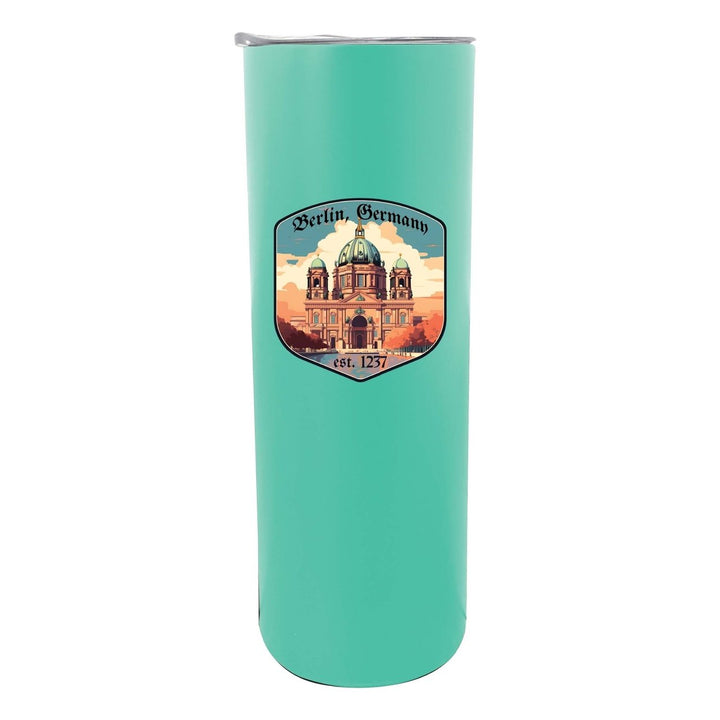 Berlin Germany Design B Souvenir 20 oz Insulated Stainless Steel Skinny Tumbler Image 3