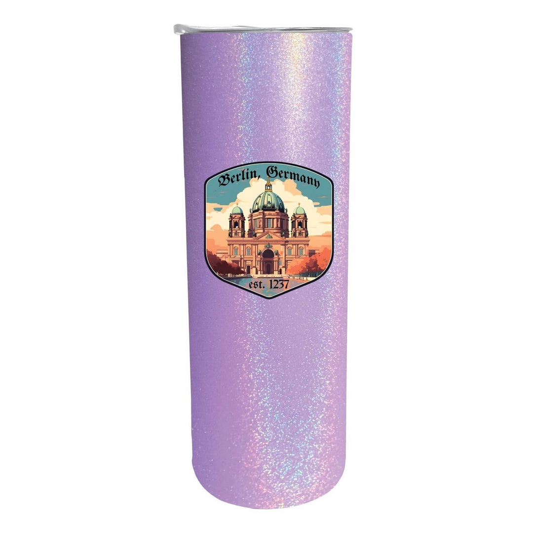 Berlin Germany Design B Souvenir 20 oz Insulated Stainless Steel Skinny Tumbler Image 4