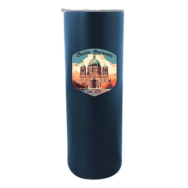 Berlin Germany Design B Souvenir 20 oz Insulated Stainless Steel Skinny Tumbler Image 4