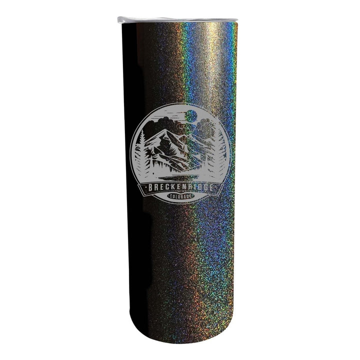 Breckenridge Colorado Souvenir 20 oz Engraved Insulated Stainless Steel Skinny Tumbler Image 3