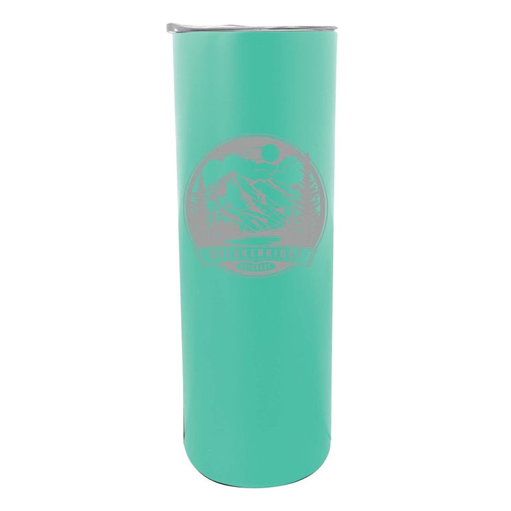 Breckenridge Colorado Souvenir 20 oz Engraved Insulated Stainless Steel Skinny Tumbler Image 4