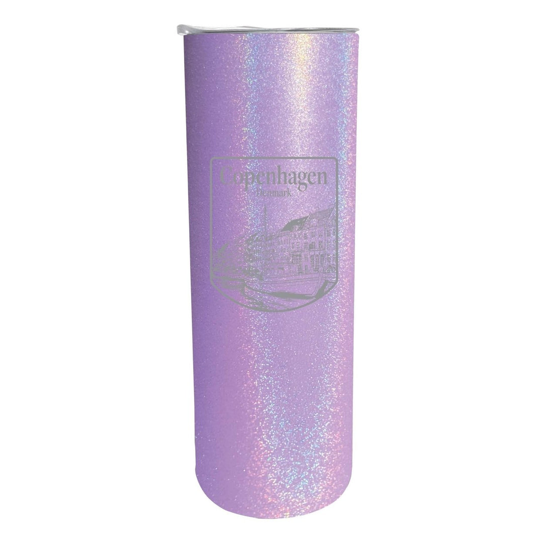 Copenhagen Denmark Souvenir 20 oz Engraved Insulated Stainless Steel Skinny Tumbler Image 4