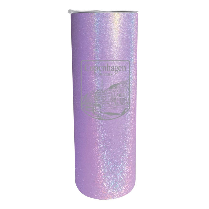 Copenhagen Denmark Souvenir 20 oz Engraved Insulated Stainless Steel Skinny Tumbler Image 1