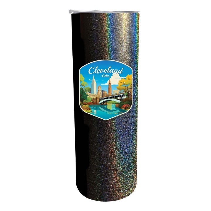 Cleveland Ohio Design B Souvenir 20 oz Insulated Stainless Steel Skinny Tumbler Image 6