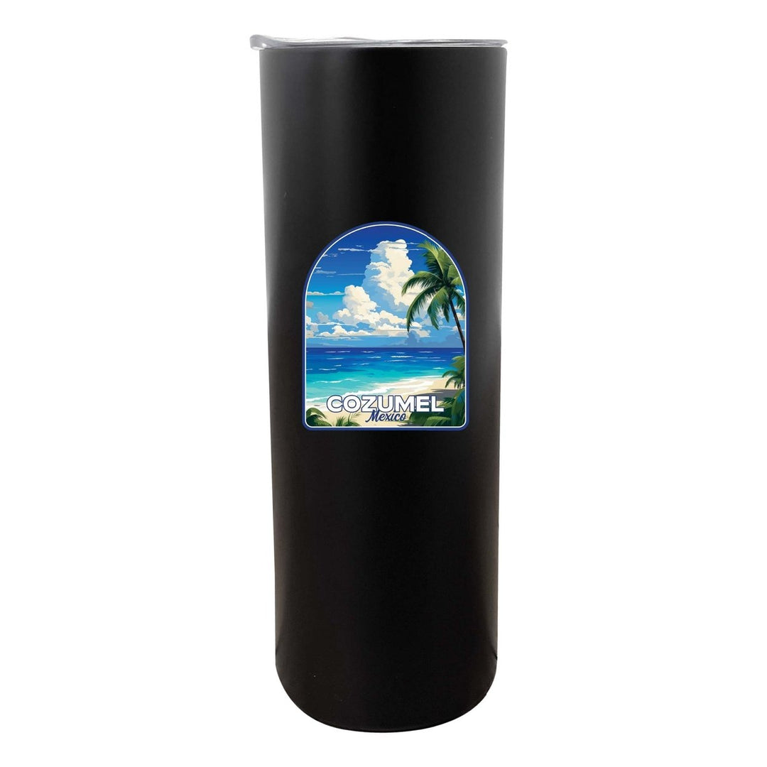 Cozumel Mexico Design C Souvenir 20 oz Insulated Stainless Steel Skinny Tumbler Image 2