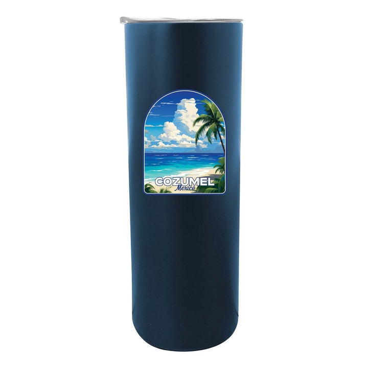 Cozumel Mexico Design C Souvenir 20 oz Insulated Stainless Steel Skinny Tumbler Image 4