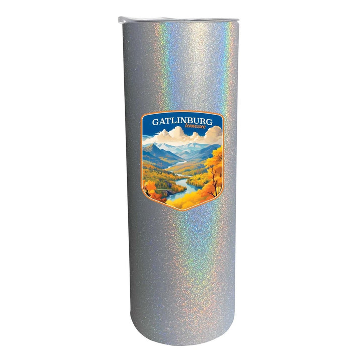 Gatlinburg Tennessee Design D Souvenir 20 oz Insulated Stainless Steel Skinny Tumbler Image 6