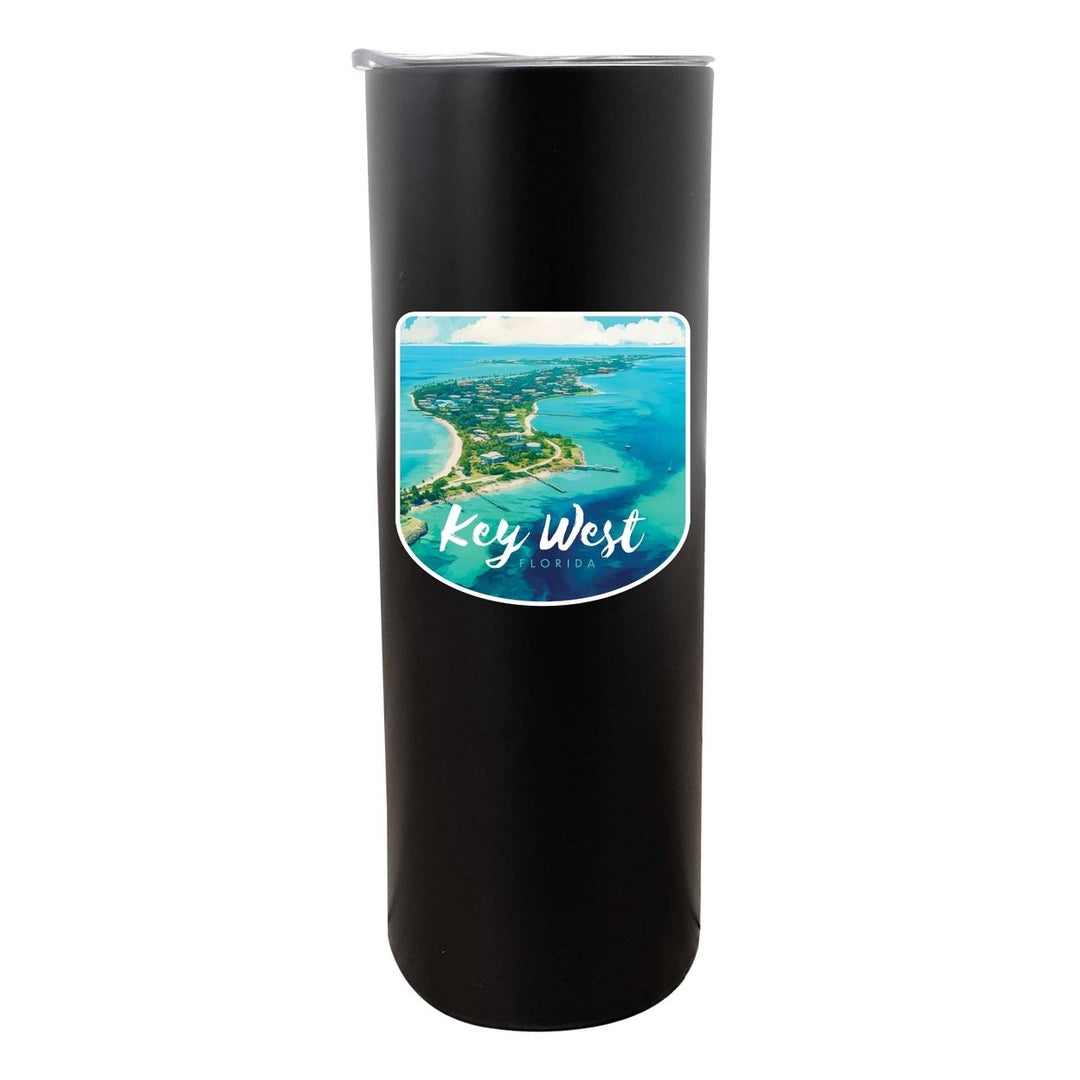 Key West Florida Design A Souvenir 20 oz Insulated Stainless Steel Skinny Tumbler Image 1