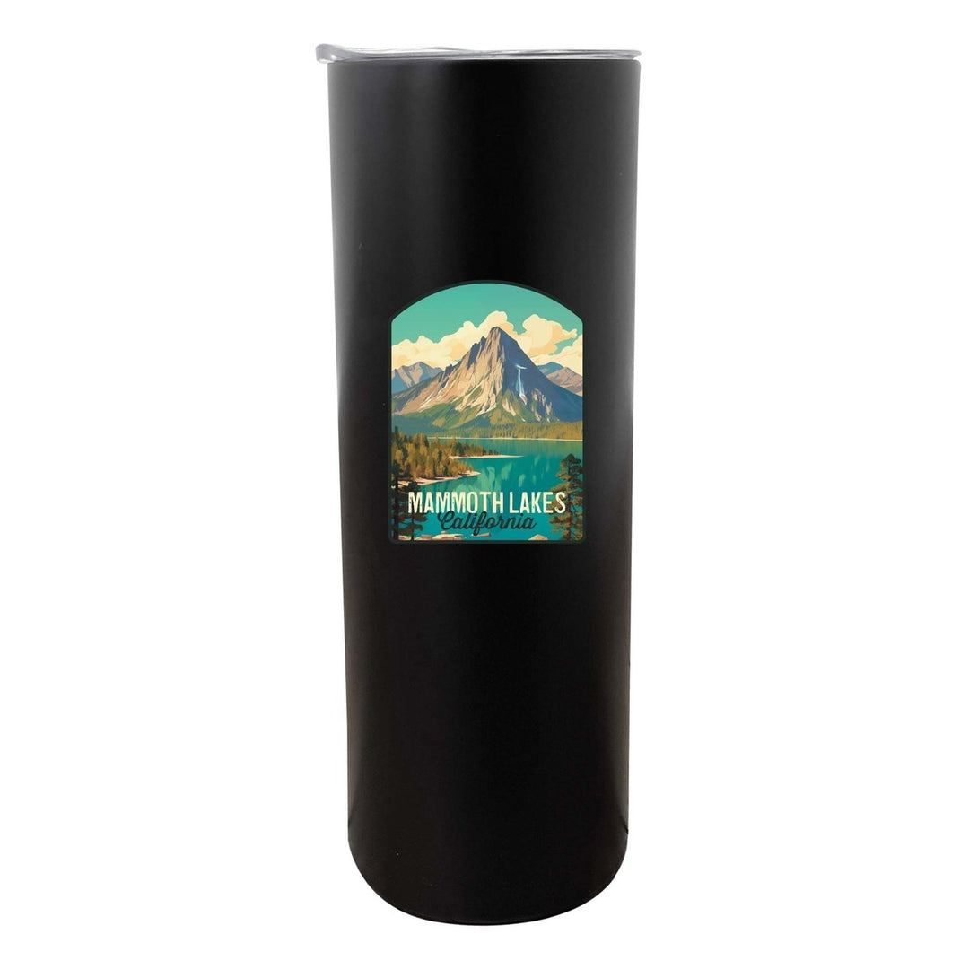 Mammoth Lakes California Design A Souvenir 20 oz Insulated Stainless Steel Skinny Tumbler Image 1