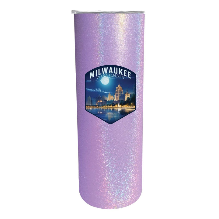 Milwaukee Wisconsin Design B Souvenir 20 oz Insulated Stainless Steel Skinny Tumbler Image 6