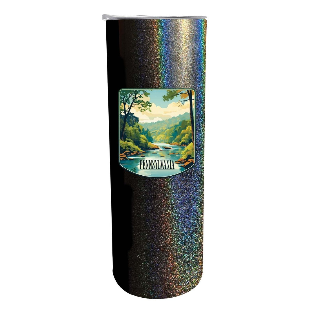 Pennsylvania Design B Souvenir 20 oz Insulated Stainless Steel Skinny Tumbler Image 2