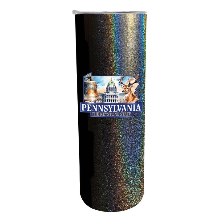 Pennsylvania Design D Souvenir 20 oz Insulated Stainless Steel Skinny Tumbler Image 4