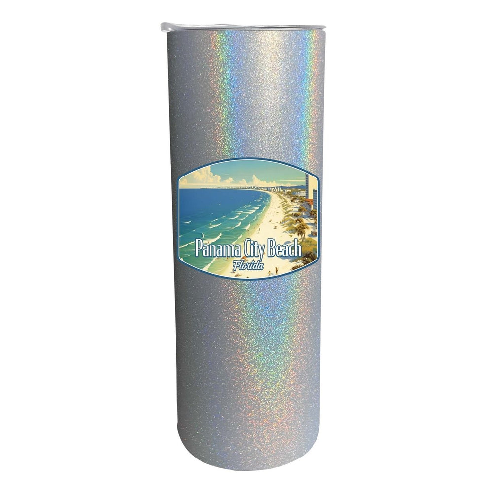 Panama City Beach Florida Design A Souvenir 20 oz Insulated Stainless Steel Skinny Tumbler Image 2