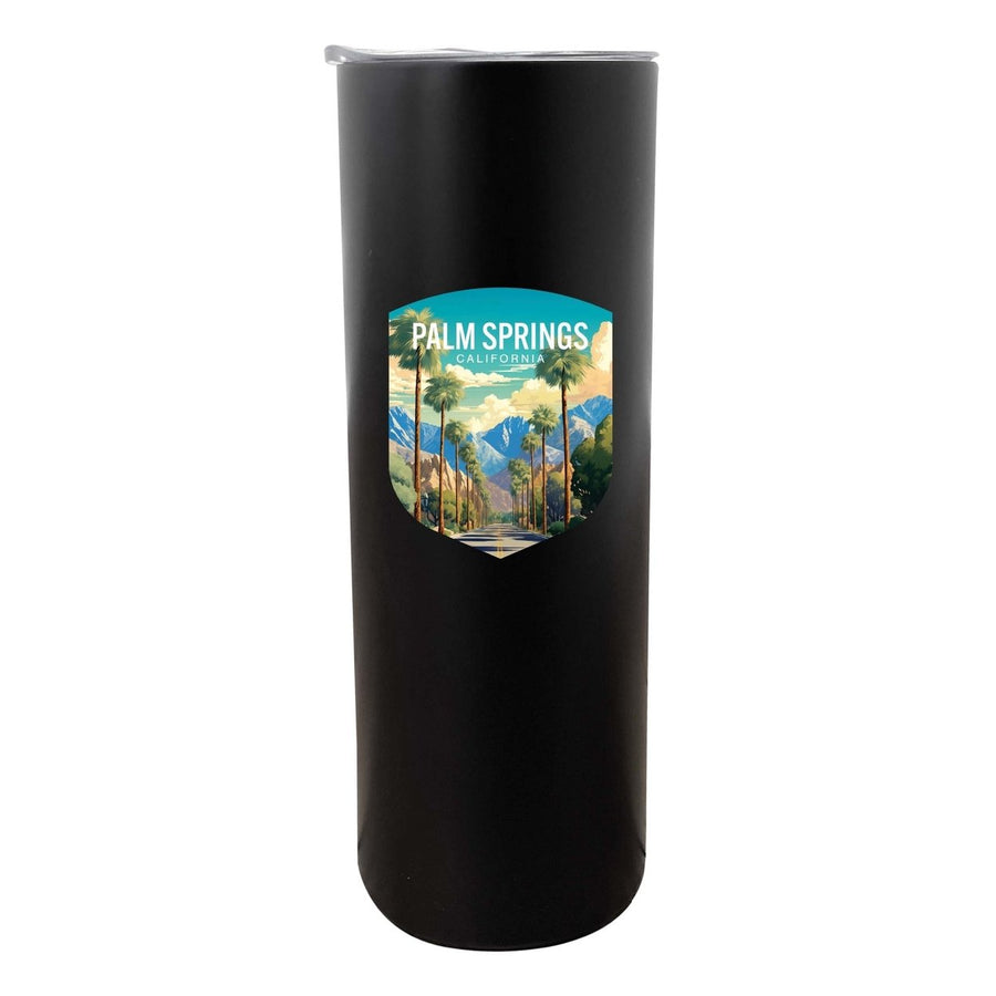 Palm Springs California Design A Souvenir 20 oz Insulated Stainless Steel Skinny Tumbler Image 1