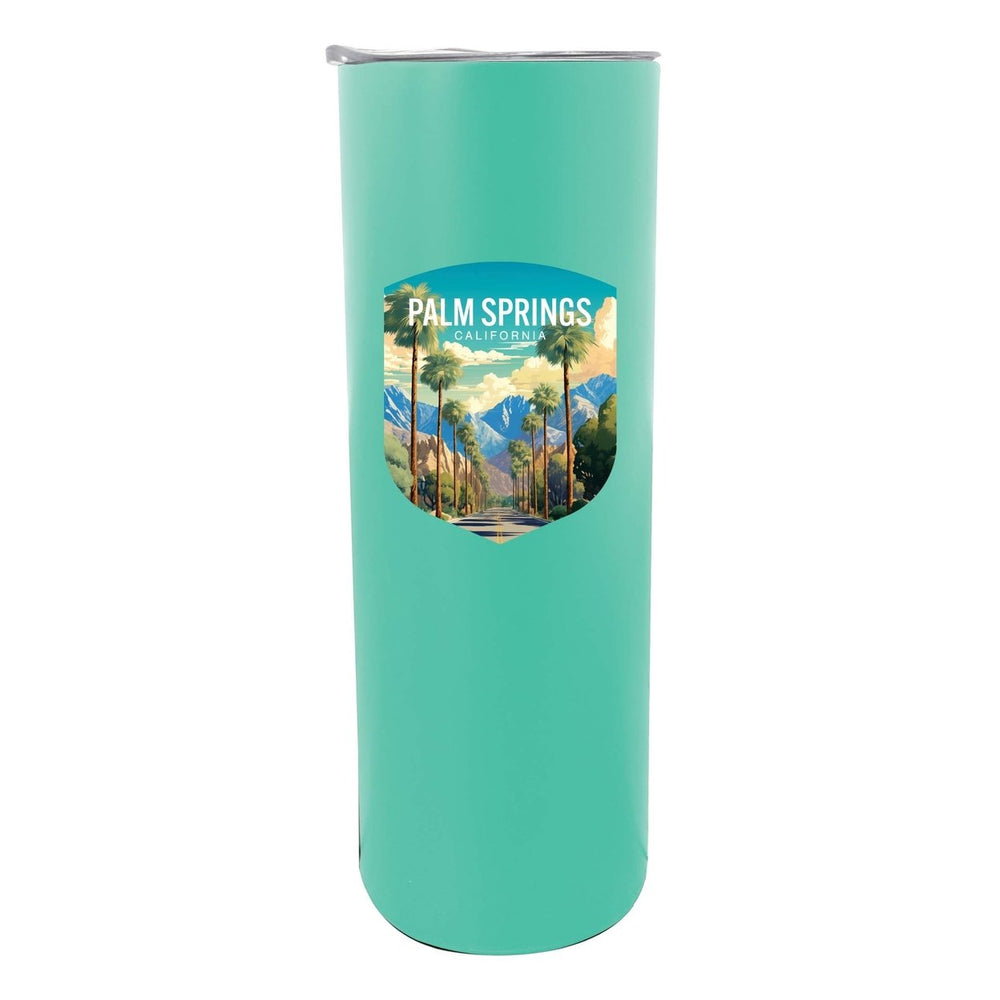 Palm Springs California Design A Souvenir 20 oz Insulated Stainless Steel Skinny Tumbler Image 2