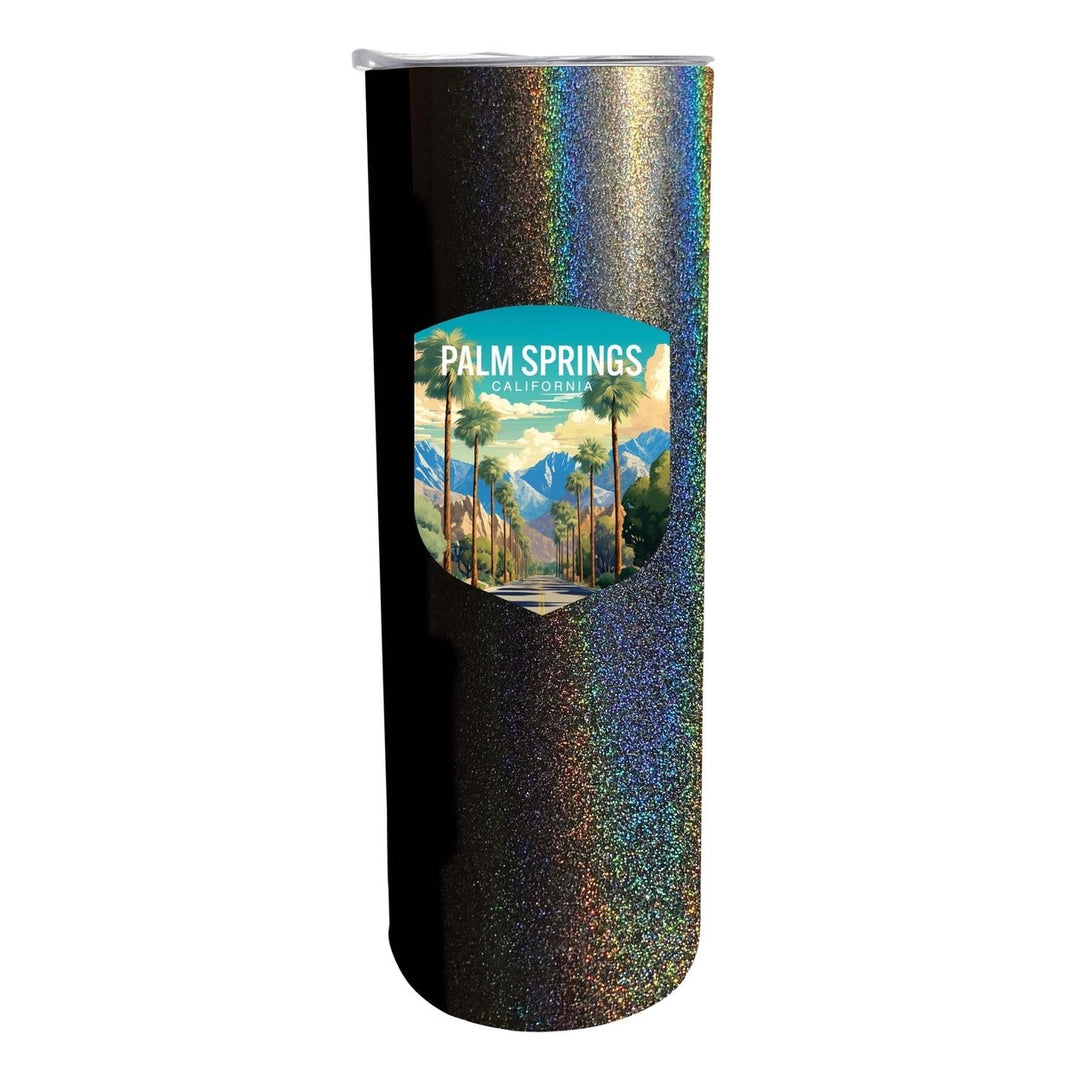 Palm Springs California Design A Souvenir 20 oz Insulated Stainless Steel Skinny Tumbler Image 4