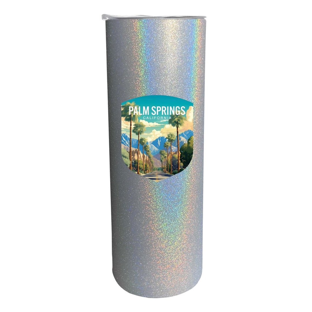 Palm Springs California Design A Souvenir 20 oz Insulated Stainless Steel Skinny Tumbler Image 4