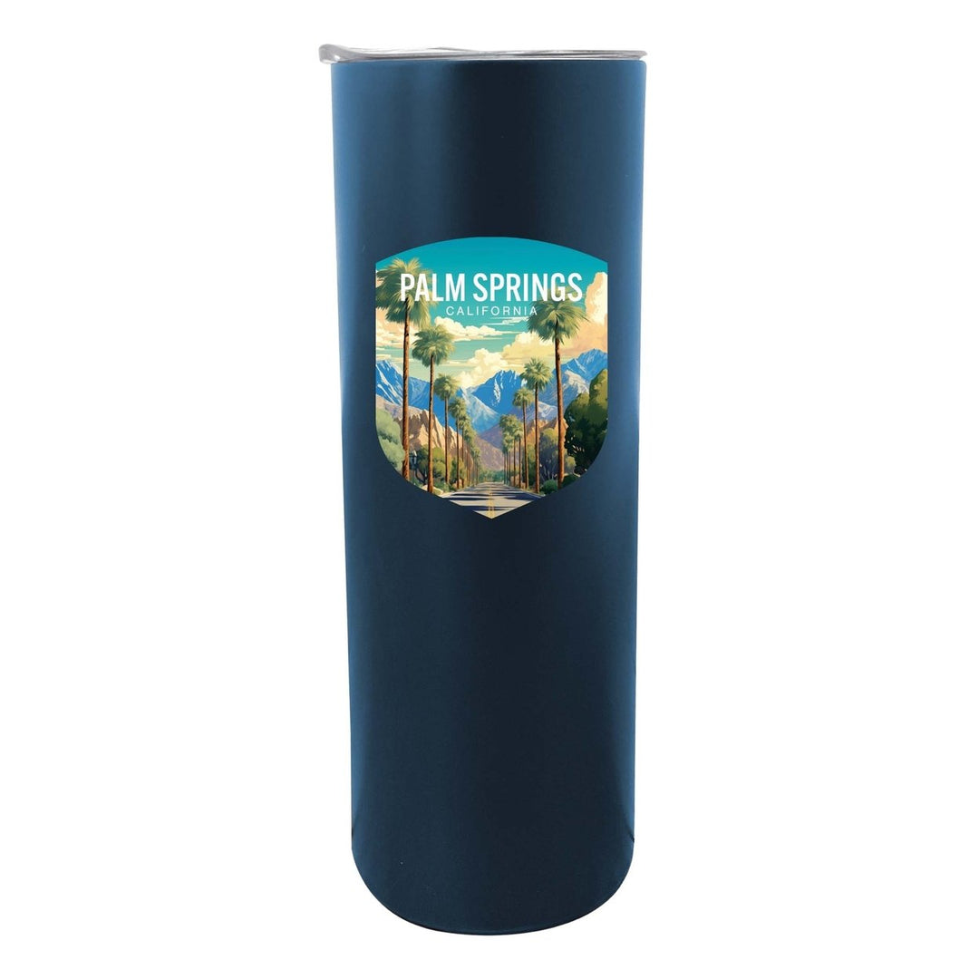 Palm Springs California Design A Souvenir 20 oz Insulated Stainless Steel Skinny Tumbler Image 6