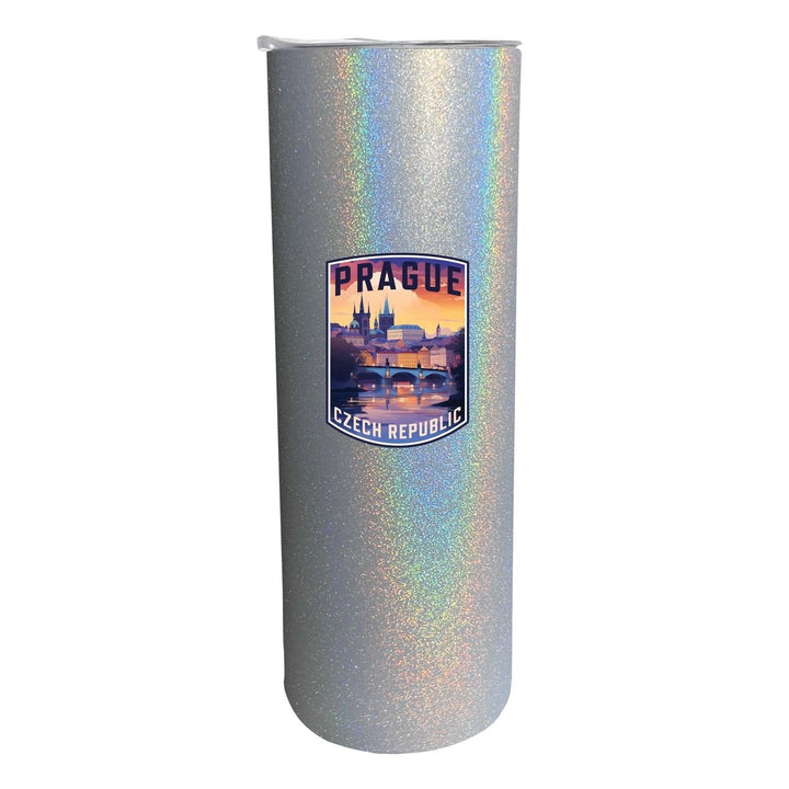 Prague Czech Republic Design B Souvenir 20 oz Insulated Stainless Steel Skinny Tumbler Image 6