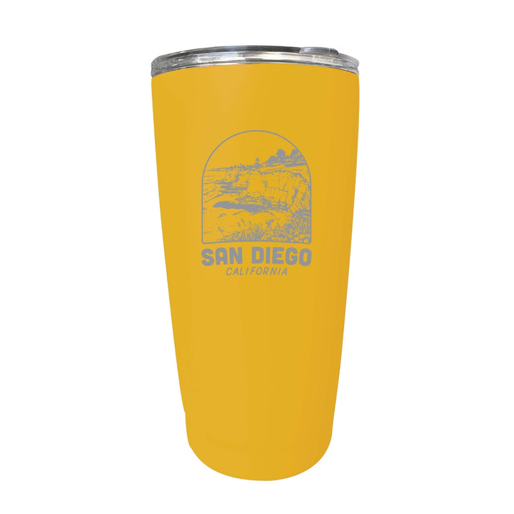 San Diego California Souvenir 16 oz Engraved Stainless Steel Insulated Tumbler Image 6