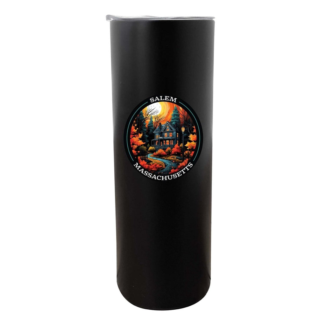 Salem Massachussettes Design B Souvenir 20 oz Insulated Stainless Steel Skinny Tumbler Image 1