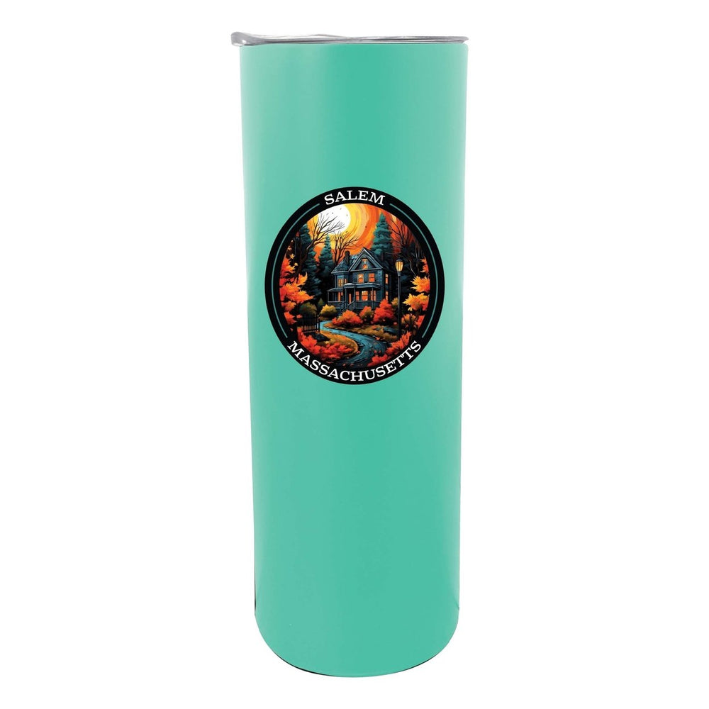 Salem Massachussettes Design B Souvenir 20 oz Insulated Stainless Steel Skinny Tumbler Image 2