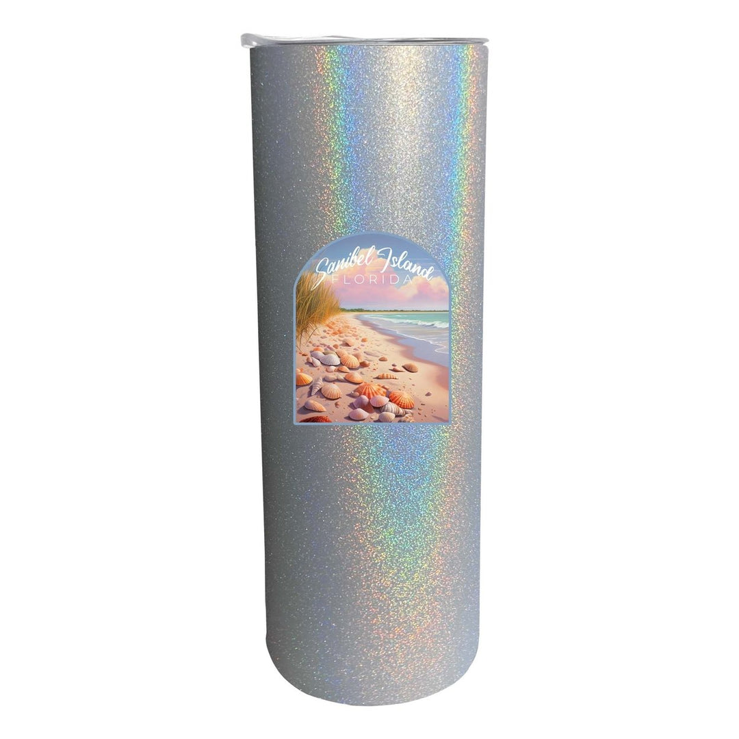 Sanibel Island Florida Design B Souvenir 20 oz Insulated Stainless Steel Skinny Tumbler Image 6