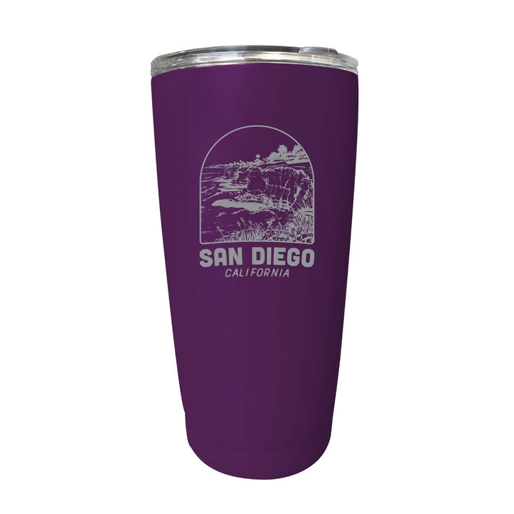 San Diego California Souvenir 16 oz Engraved Stainless Steel Insulated Tumbler Image 10