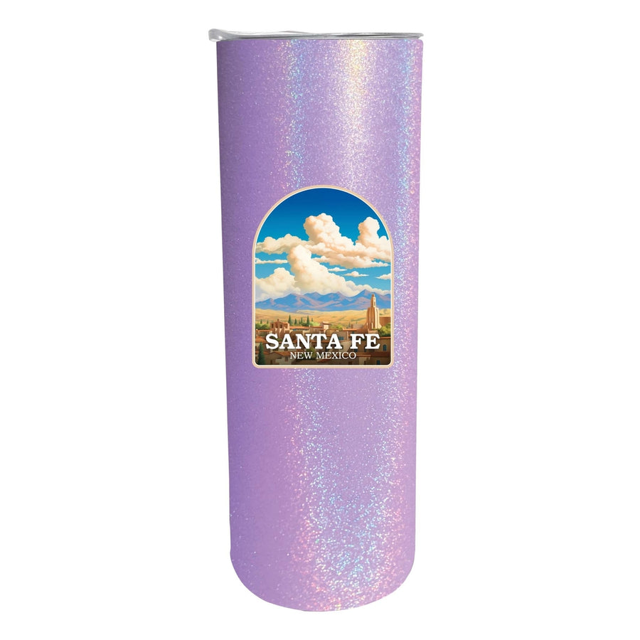 Santa Fe  Mexico Design A Souvenir 20 oz Insulated Stainless Steel Skinny Tumbler Image 1