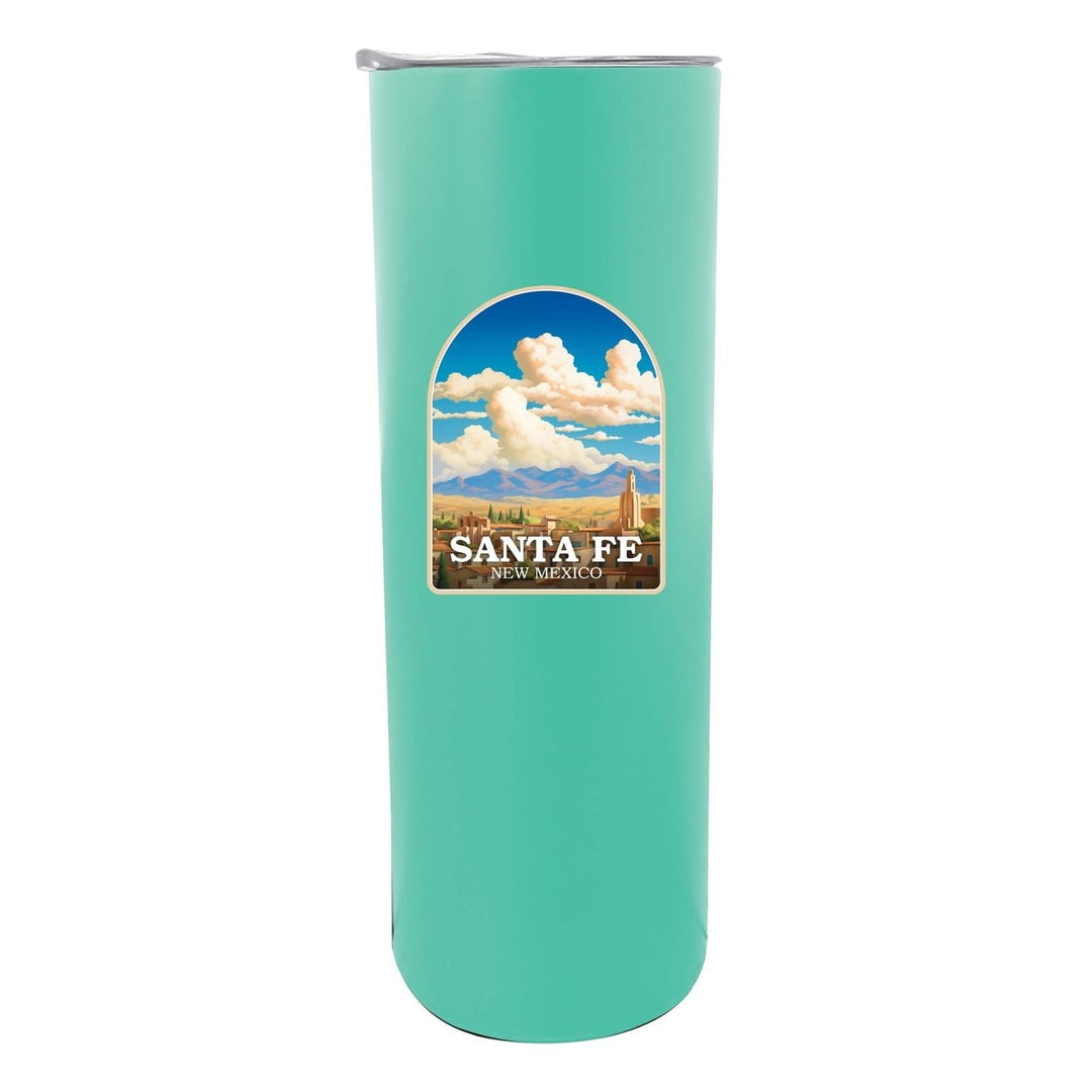 Santa Fe Mexico Design A Souvenir 20 oz Insulated Stainless Steel Skinny Tumbler Image 4