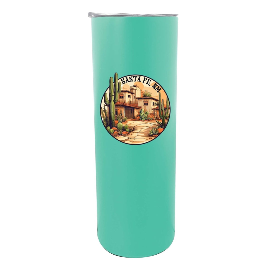 Santa Fe Mexico Design D Souvenir 20 oz Insulated Stainless Steel Skinny Tumbler Image 1