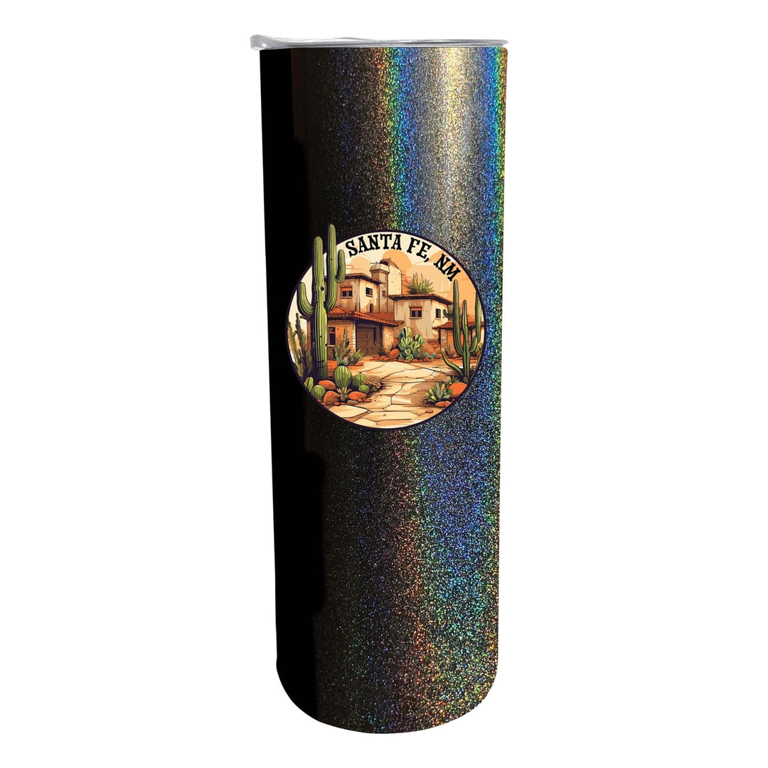 Santa Fe Mexico Design D Souvenir 20 oz Insulated Stainless Steel Skinny Tumbler Image 3