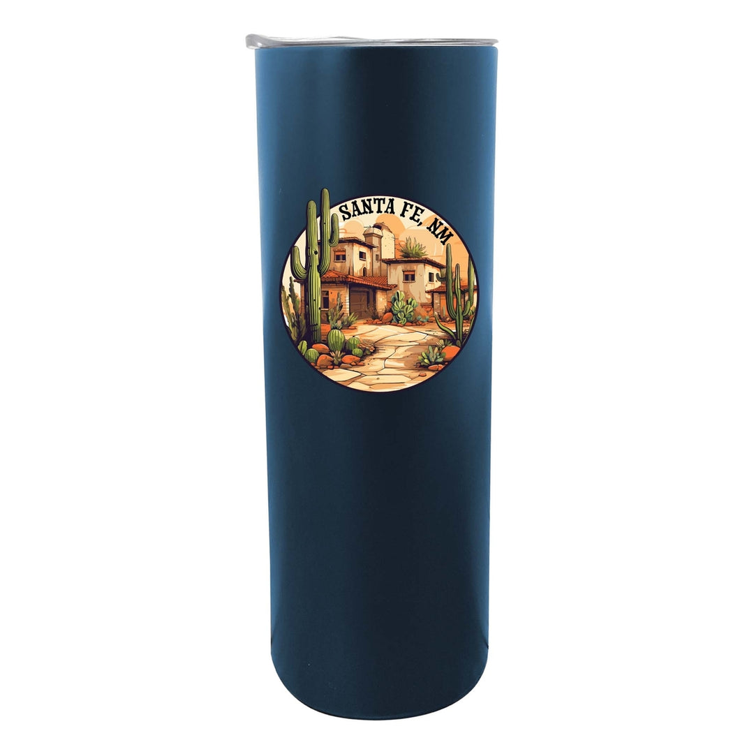 Santa Fe Mexico Design D Souvenir 20 oz Insulated Stainless Steel Skinny Tumbler Image 4