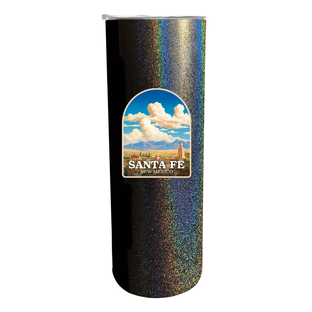 Santa Fe Mexico Design A Souvenir 20 oz Insulated Stainless Steel Skinny Tumbler Image 4