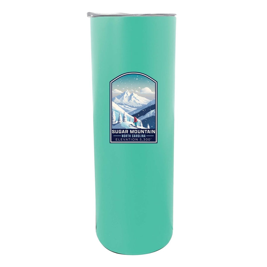 Sugar Mountain North Carolina Design B Souvenir 20 oz Insulated Stainless Steel Skinny Tumbler Image 1