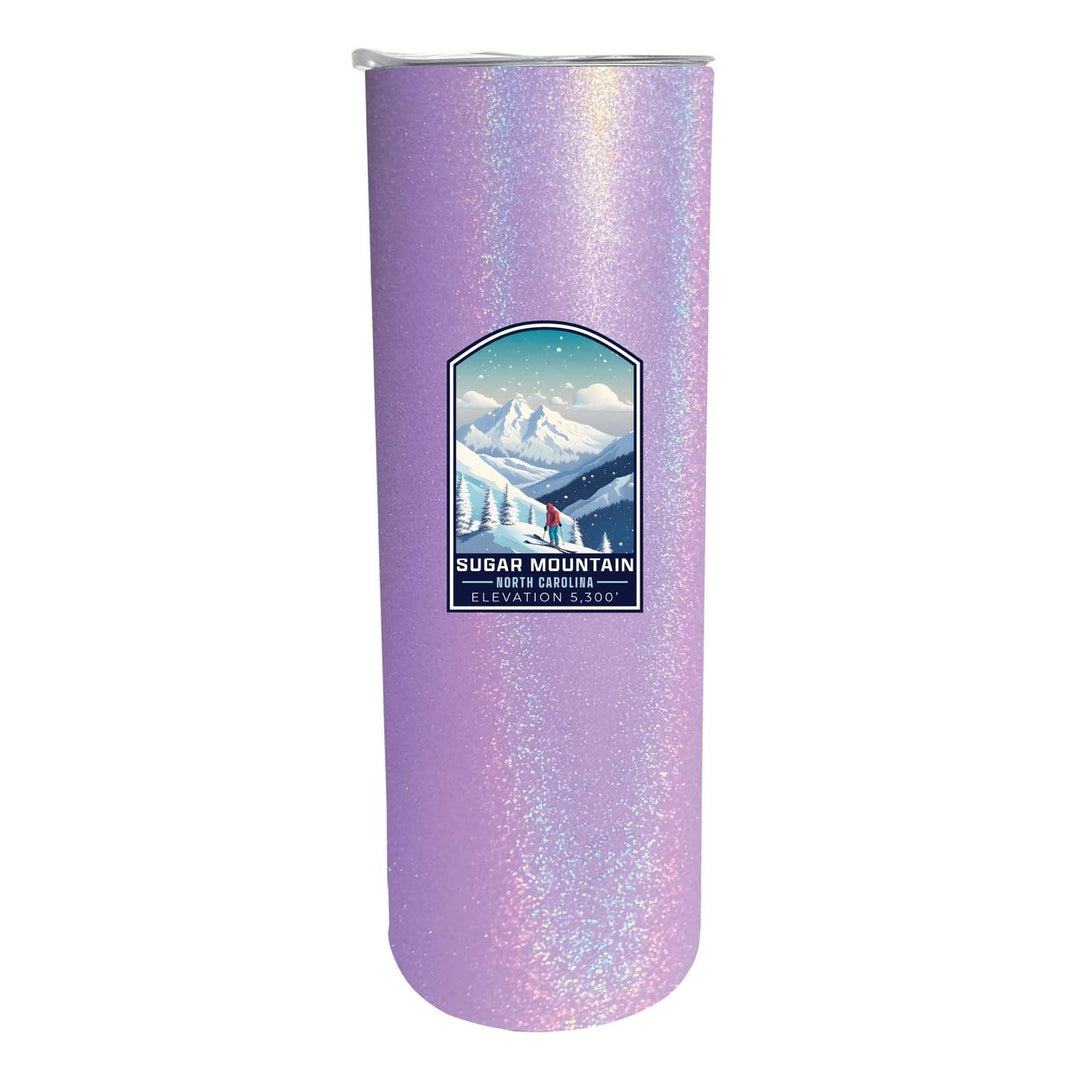 Sugar Mountain North Carolina Design B Souvenir 20 oz Insulated Stainless Steel Skinny Tumbler Image 2