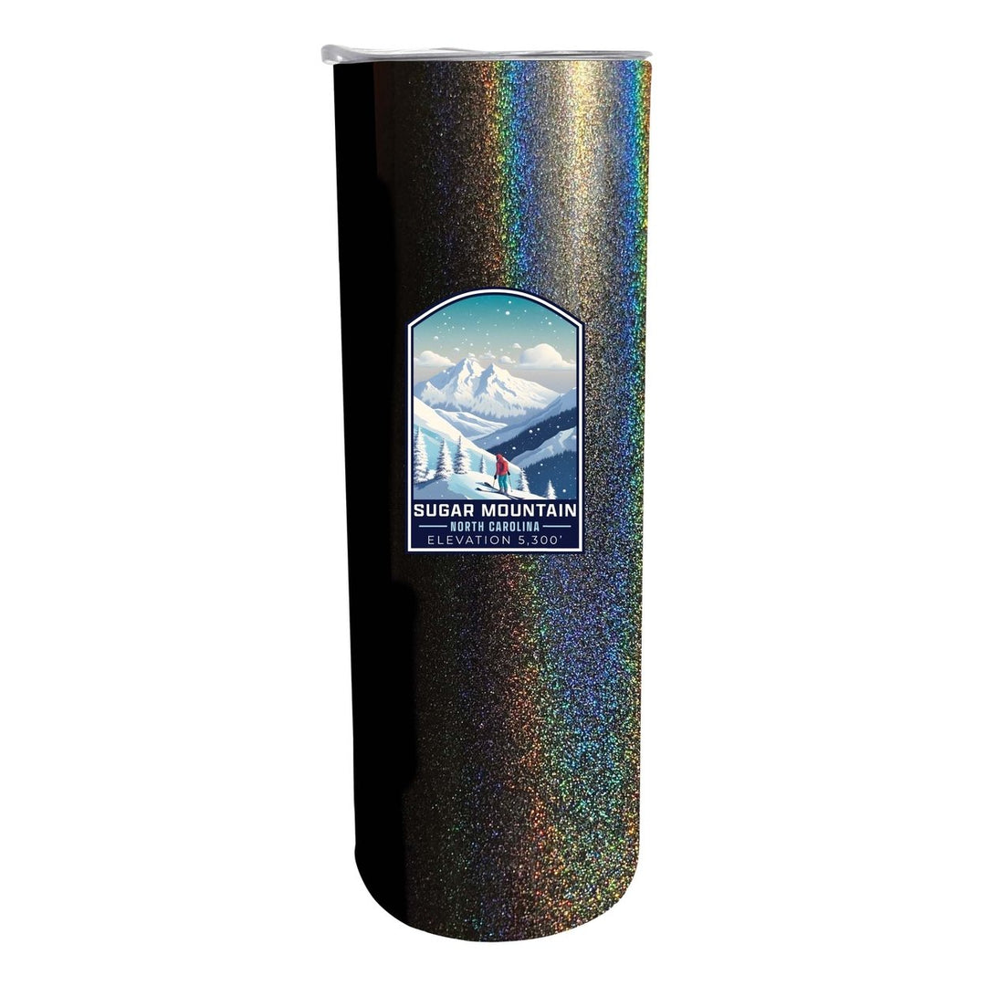 Sugar Mountain North Carolina Design B Souvenir 20 oz Insulated Stainless Steel Skinny Tumbler Image 4