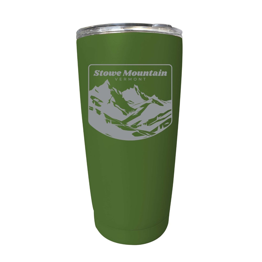 Stowe Mountain Vermont Souvenir 16 oz Engraved Stainless Steel Insulated Tumbler Image 2