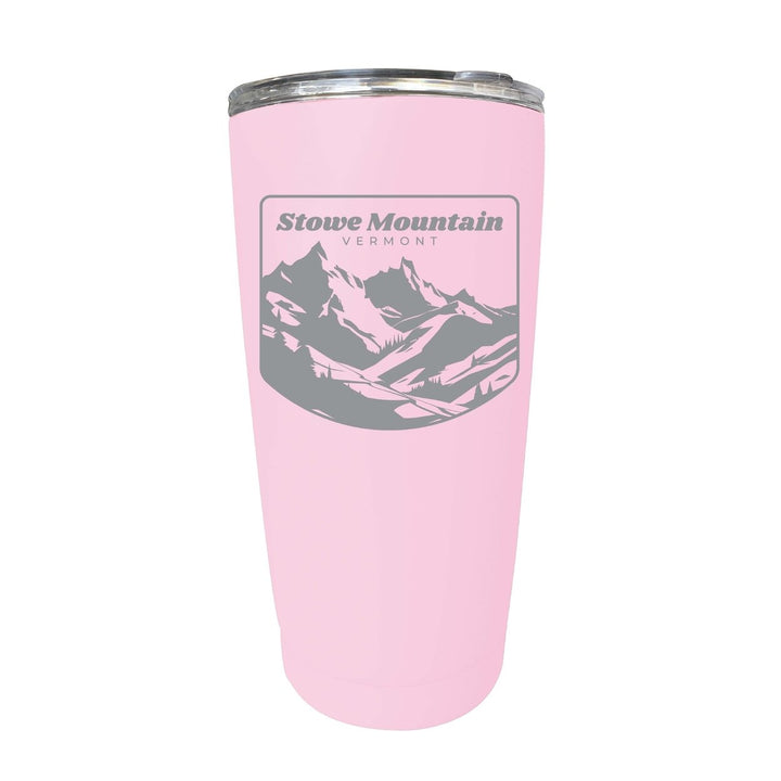 Stowe Mountain Vermont Souvenir 16 oz Engraved Stainless Steel Insulated Tumbler Image 8