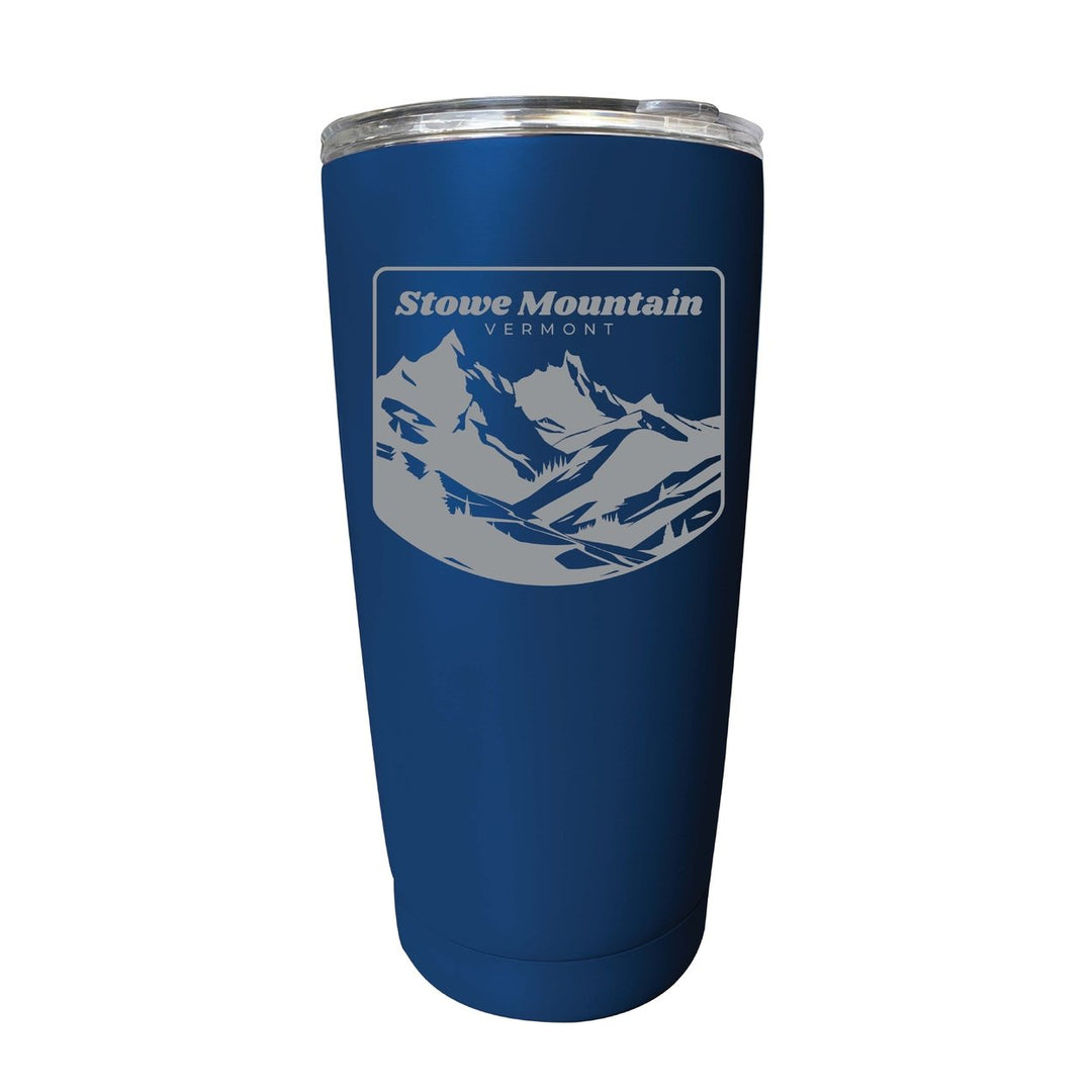 Stowe Mountain Vermont Souvenir 16 oz Engraved Stainless Steel Insulated Tumbler Image 9