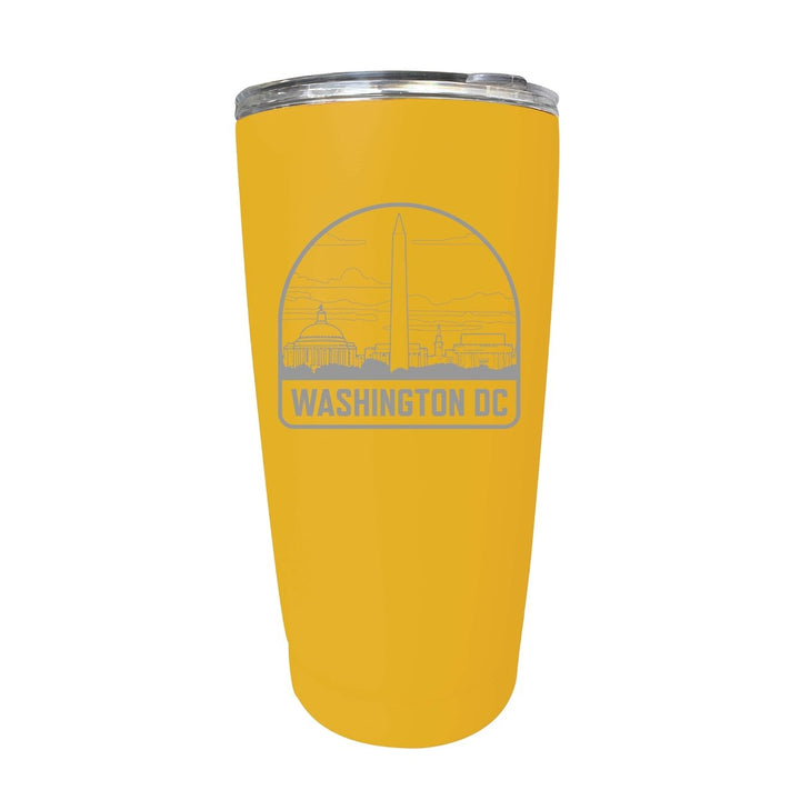 Washington DC Souvenir 16 oz Engraved Stainless Steel Insulated Tumbler Image 4