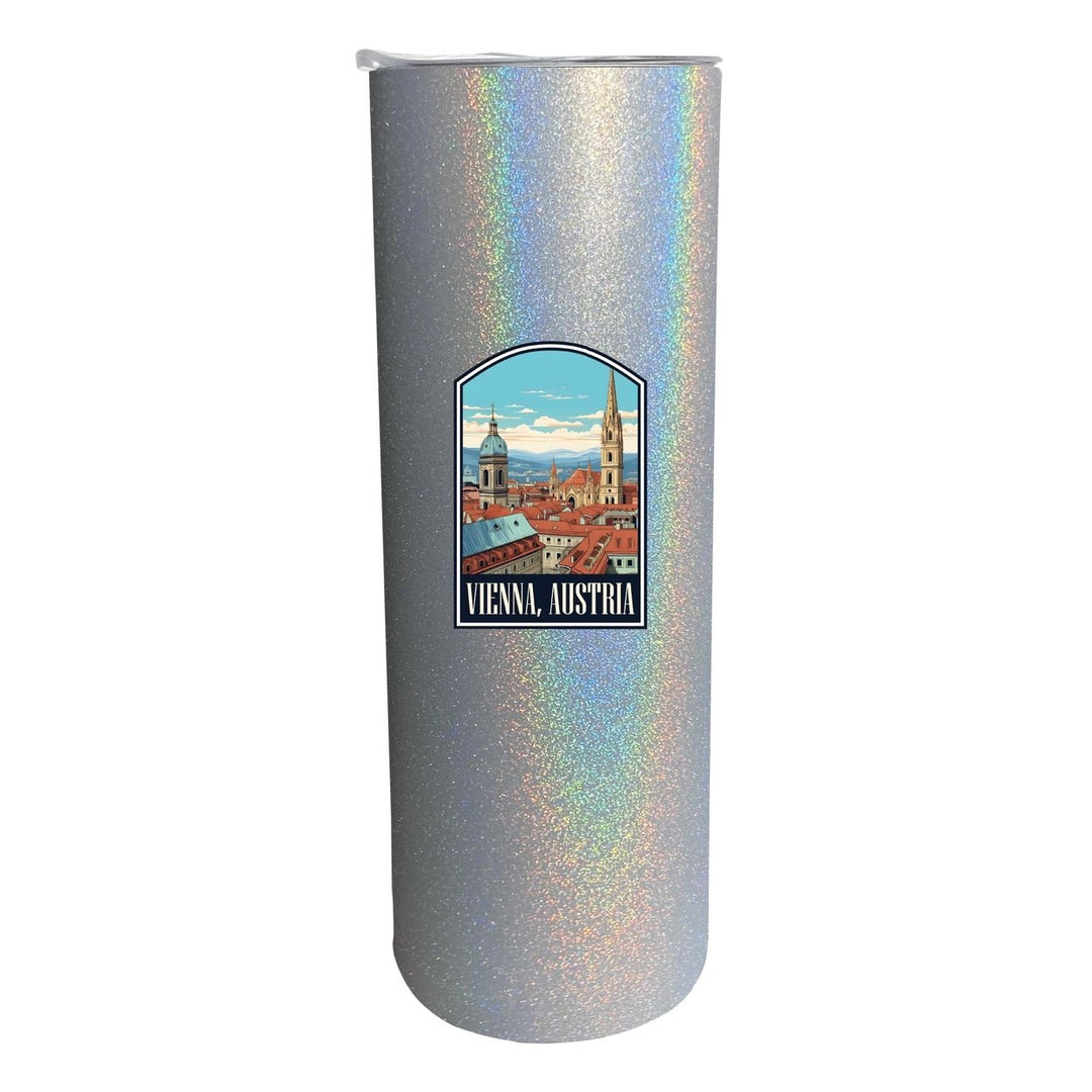 Vienna Austria Design B Souvenir 20 oz Insulated Stainless Steel Skinny Tumbler Image 4