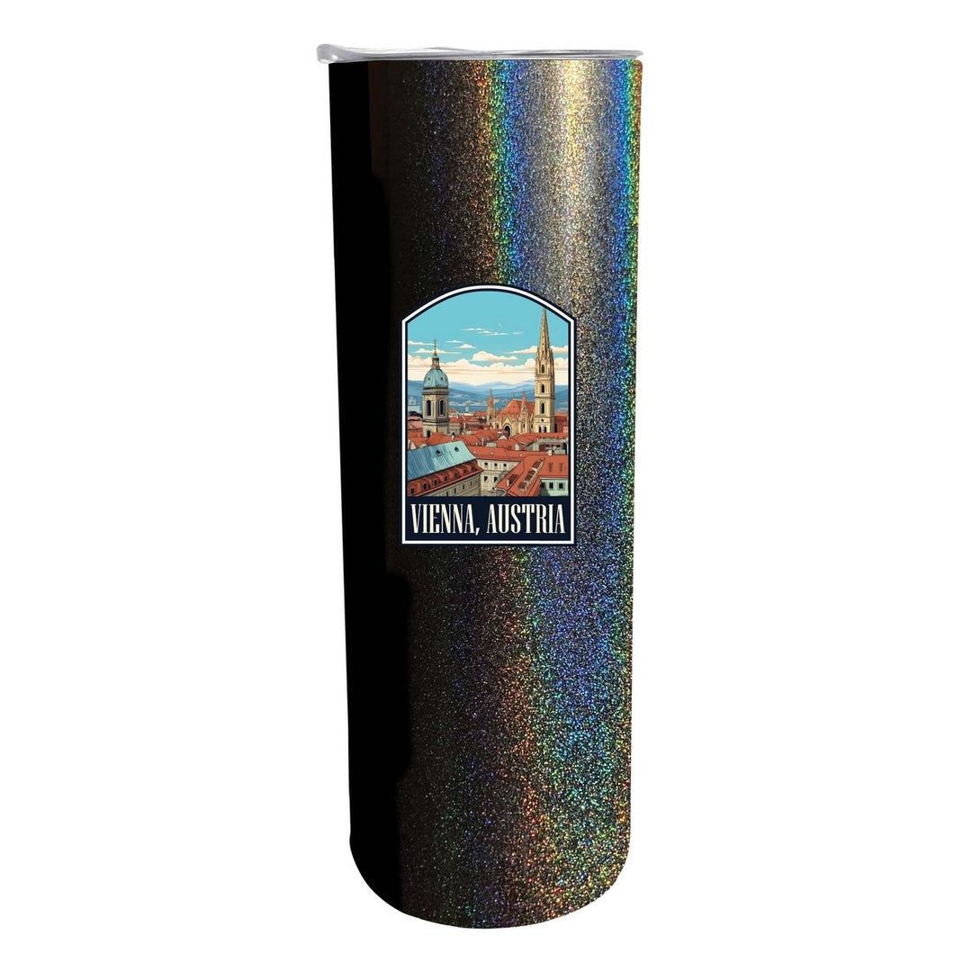 Vienna Austria Design B Souvenir 20 oz Insulated Stainless Steel Skinny Tumbler Image 6