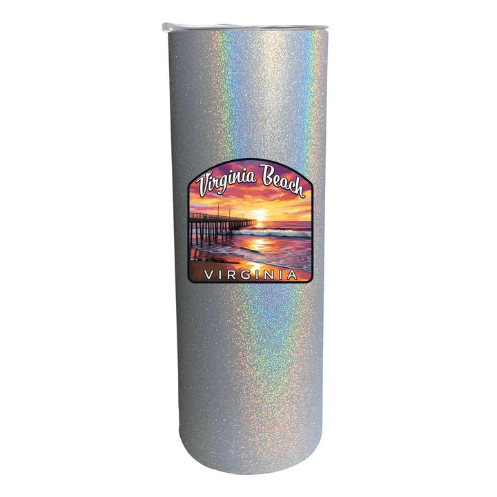 Virginia Beach Viginia Design A Souvenir 20 oz Insulated Stainless Steel Skinny Tumbler Image 3