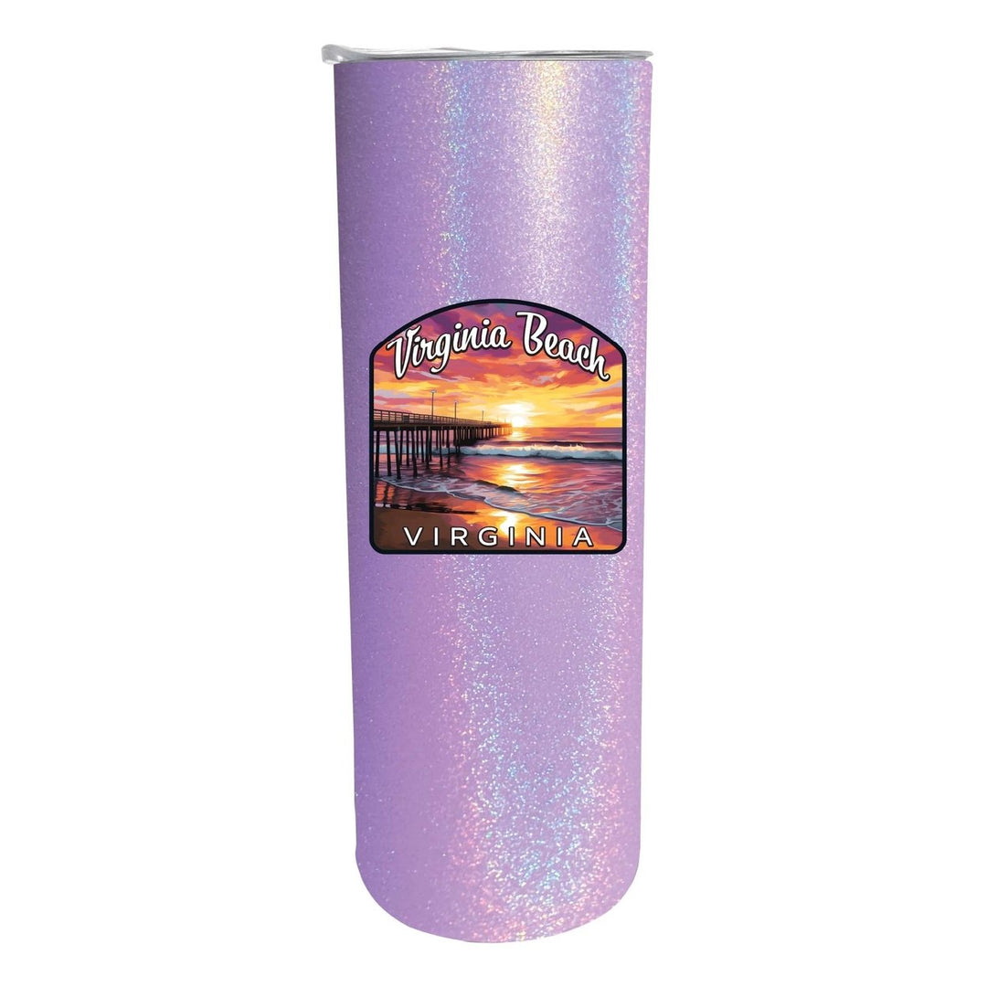 Virginia Beach Viginia Design A Souvenir 20 oz Insulated Stainless Steel Skinny Tumbler Image 4