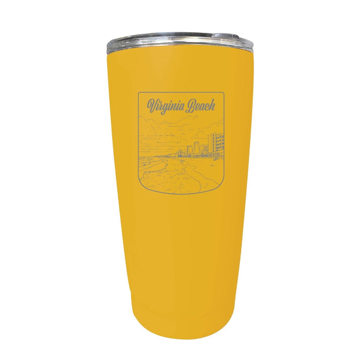 Virginia Beach Virginia Souvenir 16 oz Engraved Stainless Steel Insulated Tumbler Image 4