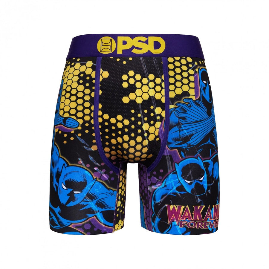 Black Panther Wakanda Forever Hex PSD Boxer Briefs Image 1