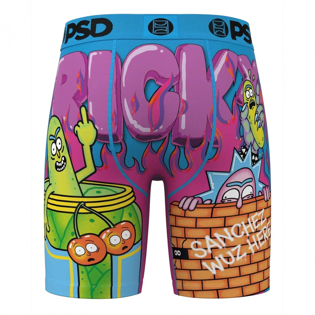 Rick and Morty Pickle Trip PSD Boxer Briefs Image 4